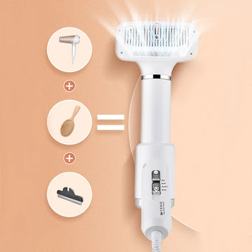 Dry, Brush & Style – The Ultimate 2-in-1 Dog Hair Dryer
