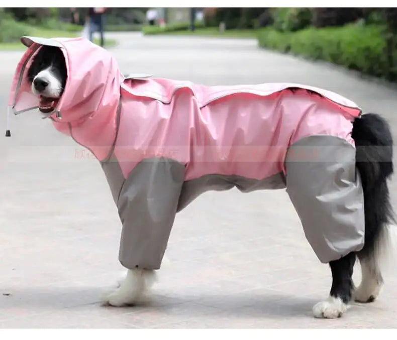 Dog Raincoat-Waterproof Jumpsuit